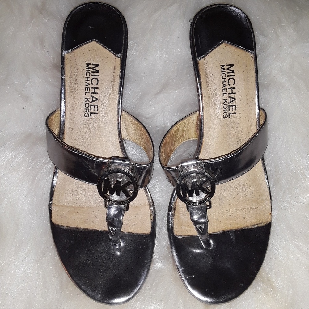 MICHAEL KORS WEDGE SANDALS SZ 7